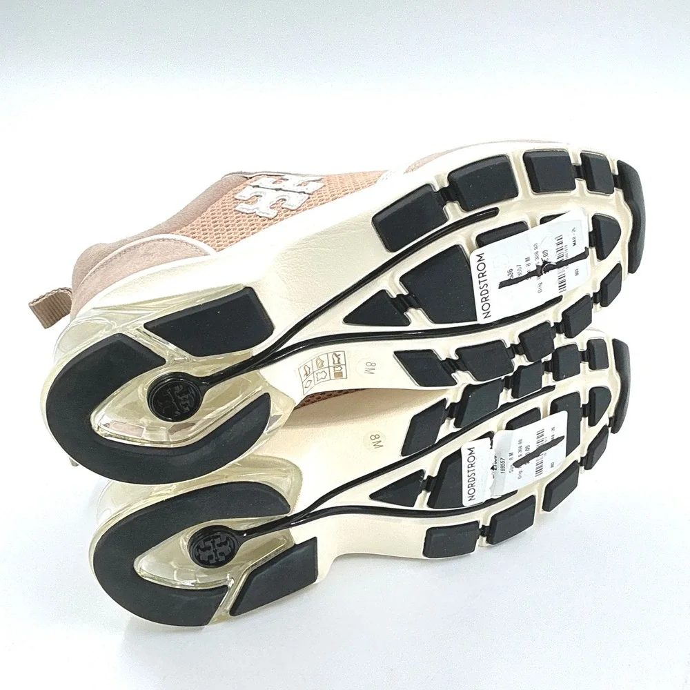 Tory Burch Size 8 Good Luck Trainer Bubble Sneakers NEW Rosewater Pink $298